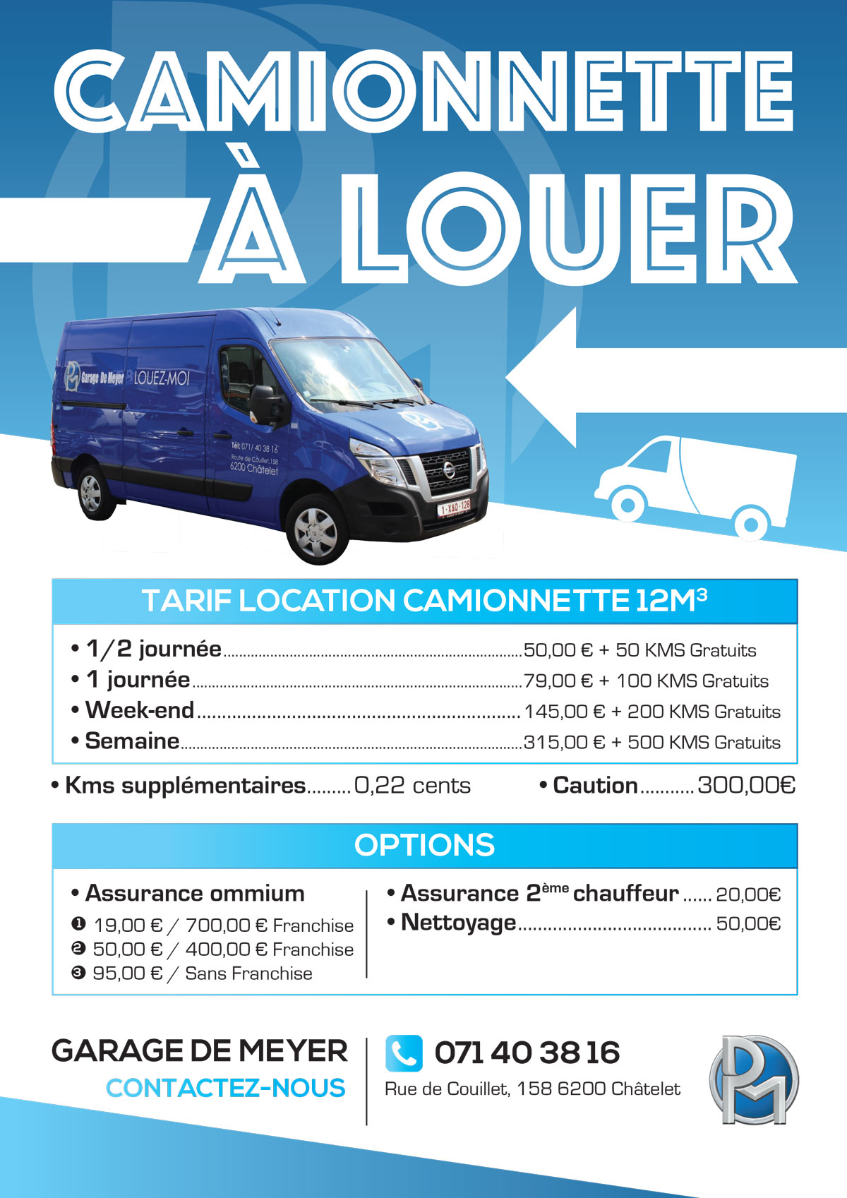 location de camionette 12m3